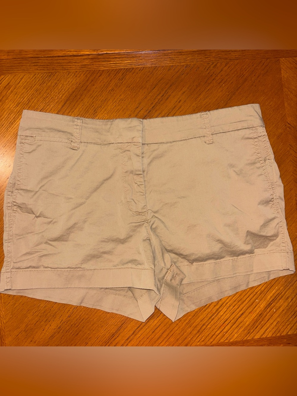 J Crew Classic Women's Khaki Cotton Shorts - Neutral